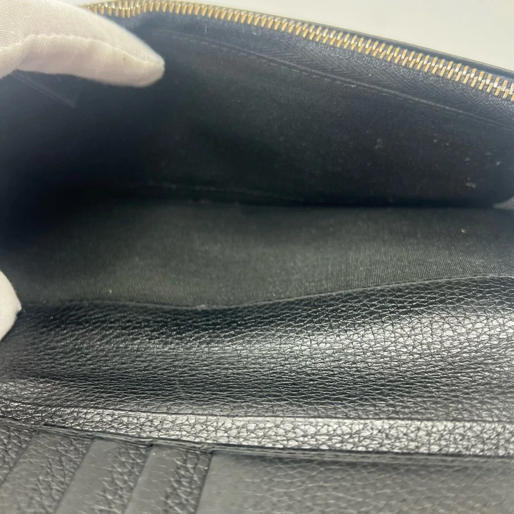 🖤Dior HOMME Black Pebbled Leather Mens Signature Logo Long Wallet RARE!!!! 🖤